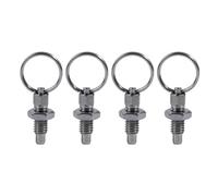 Lot de 4 pistons d'indexation en acier inoxydable sans verrouillage - Piston à ressort facile à utiliser
