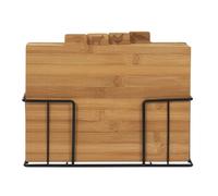 Lot de 4 Planches à Découper "Socle" 29cm Naturel