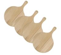 Lot de 4 planches à pizza et tarte flambée en bois 30 cm Fackelmann Pizzas Lovers