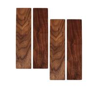 Lot de 4 planches de bois brut pour bricolage - Produits de sculpture vierges - Planches de noyer pour travaux manuels - Blocs de bois brut