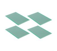 Lot de 4 planches de prototypage 9 x 15 cm espacement 2,54 mm | Design double couche, pas de 2,54 mm, convient pour les ics, masque de soudure vert, idéal pour le prototypage et les