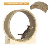 Lot de 4 planches grattoirs réversibles pour chat - dim. 55L x 25,5l cm - carton ondulé double face G