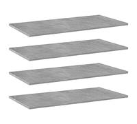 Lot de 4 planches pour meubles, étagères, étagères - Gris béton - 80 x 40 x 1,5 cm