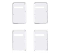 Lot de 4 plaques arri re Yootones pour guitare Stratocaster standard am ricaine/mexicaine, style moderne (3 plis, blanc)