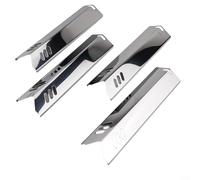 Lot de 4 plaques chauffantes de rechange en acier inoxydable pour grilles de barbecue, couvercle de brûleur réglable, tentes chauffantes, pour barbecue à gaz