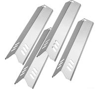 Lot de 4 plaques chauffantes en acier inoxydable de 41 cm pour barbecue Outback - Bouclier de rechange robuste pour barbecues à gaz Saturn Hunter Trooper (XH00123)
