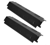 Lot de 4 plaques chauffantes en acier inoxydable pour barbecue Charbroil 463230710 463320109 463320110 répartit uniformément la chaleur Protège le brûleur Facile à installer 37,1 x 10,9 cm Lot de 4 (2
