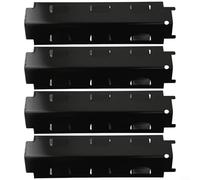 Lot de 4 plaques chauffantes en acier inoxydable pour barbecue - Garantit un chauffage uniforme et protège vos brûleurs (2 pièces)