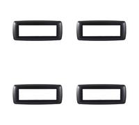 Lot de 4 plaques compatibles avec Bticino Living, en plastique bombée 3/4/7 places, pour supports bleus - 4 pièces