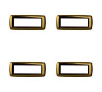 Lot de 4 plaques compatibles avec Bticino Living, en plastique bombée 3/4/7 places, pour supports bleus - 4 pièces