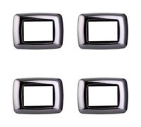 Lot de 4 plaques compatibles avec Bticino Living, en plastique bombée 3/4/7 places, pour supports bleus - 4 pièces