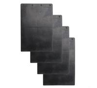Lot de 4 plaques de base en caoutchouc 165 x 110 mm pour ponceuse à bande 9403, compatible avec les accessoires de ponçage d'outils électriques, feuille de support noire