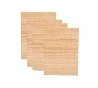 Lot de 4 plaques de contreplaqué en bois d'ébène de 3 mm - 3 mm - 30 x 21 cm - Pour travaux manuels, gravure laser, découpe CNC, peinture, modélisme pyrogravure