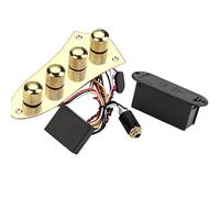 Lot de 4 plaques de contrôle pré-câblées pour guitare - Plaque de contrôle de remplacement pour guitare