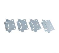 Lot de 4 plaques de montage 116791 compatibles avec cadre de lit, supports de réparation en acier galvanisé pour meubles Hemnes, supports en L robustes avec vis pour fixation de table