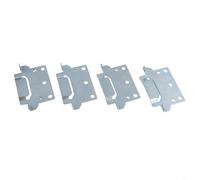Lot de 4 plaques de montage 116791 compatibles, avec pièces de cadre de lit, pour Hemnes, pour Malm pour BRIMNES en acier galvanisé, pour meubles, armoires, camping-cars
