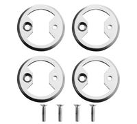 Lot de 4 plaques de pédale en titane avec nœud papillon pour vélo de vélo Pro VTT Wahoo SpeedPlay Comp Zero Aero NanoPCS (argenté)