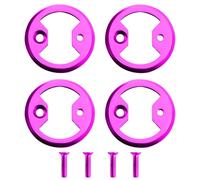 Lot de 4 plaques de pédale en titane pour vélo de vélo Pro VTT Wahoo SpeedPlay Comp Zero Aero Nano PCS (Rose)