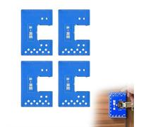 Lot de 4 plaques de réparation de charnière améliorées avec aimant puissant pour fixation de porte d'armoire de cuisine, plaque d'espacement d'installation de charnière en ABS pour placard, armoire