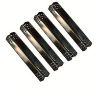 Lot de 4 plaques de séparation de barbecue 370 mm pour Nexgrill 720-0697/720-0830H et Char-Broil 466242014, compatible avec Duro 780-0390 et Dyna-Glo DGB-730SNB-D, déflecteur de feu en métal noir pour