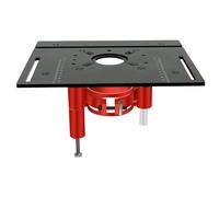 Lot de 4 plaques d'insertion de table de routeur en alliage d'aluminium, planche rabattable de fraisage du bois avec base de levage de 47 mm pour moteurs de 63,8 à 65 mm de diamètre, machine à graver,