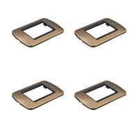 Lot de 4 plaques en plastique ovale, 3 modules placés par boîte 503, compatibles avec Bticino Living Light, couleur or, série MBL