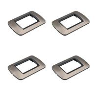 Lot de 4 plaques en plastique ovale, 3 modules placés par boîte 503, compatibles avec Bticino Living Light, couleur bronze, série MBL
