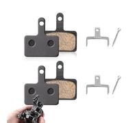 Lot de 4 Plaquettes de Frein pour Vélo, plaquette de Frein Métalliques, Haute Performance Plaquettes de Frein Velo, Rèsistant plaquette de Frein à Disque silencieuses Remplacement pour Shimano/Tektro