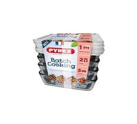 Lot de 4 plat a four BATCH COOKING 4x 1,5L Cook&Freeze