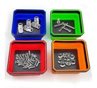 Lot de 4 plateaux magnétiques pliables en silicone, plateau à outils magnétique pour vis, plateau de pièces magnétiques, outils de mécanique