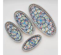 Lot de 4 plats ovales Bakir royal