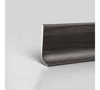 Lot de 4 plinthes modernes en aluminium de 125 cm pour la maison, le bureau et les pièces élégantes (B 80 mm) - Design élégant et durable