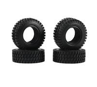 Lot de 4 pneus de Roue en Caoutchouc 75 mm 1,55 Pouce for Voiture à chenilles RC Axial Yeti Jr 90069 D90 TF2 Tamiya CC01 LC70 MST JIMNY