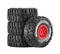Lot de 4 pneus en caoutchouc 79 x 34 mm Pièces de rechange pour 1/14 1/16 TRAXXAS MINI Slash Short Course Truck RC Car