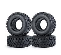 Lot de 4 pneus en caoutchouc pour tous les véhicules Deadbolt RC Crawler 1/24 Axial SCX24 AXI90081 Deadbolt RC Crawler Truck Car (54 mm)