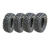 Parnells - 4 Jeux de Pneus de Remorque Quad Tubeless, 2 Pièces 26x11.00-12 et 2 Pièces 26x9.00-12 avec Pneus 6 Plis, pour Remorque Quad Atv, Légal sur la Route