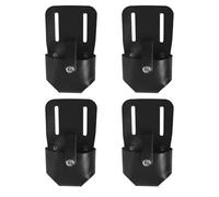 Lot de 4 pochettes à outils en cuir PU pour ruban à mesurer - Design sécurisé - Étanche - Pour les travailleurs qualifiés - En cuir synthétique - Pour outils de charpentier