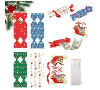 Lot de 4 pochettes surprise de Noël pour argent liquide, boîtes cadeaux de Noël en forme de bonbon, façons créatives d'offrir des cadeaux M-oney, boîtes cadeaux extractibles pour décoration de fête de