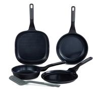 Lot de 4 poêles antiadhésives avec spatule Berghoff 3950601 noir G