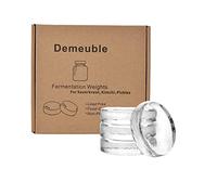 Lot de 4 poids de fermentation en verre pour conservation de choucroute, kimchi, cornichons