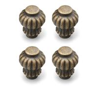 Lot de 4 poignées d'armoire de cuisine vintage de style français moderne traditionnel pour porte et tiroirs, doré brossé
