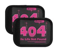 Lot de 4 poignées de bagage 404 Error Life Not Found Coussin Poignées de bagage Marqueurs pour bagages Valise Sacs de voyage