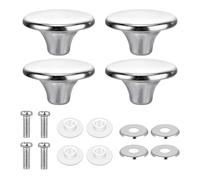 Lot de 4 poignées de couvercle de casserole universelles en acier inoxydable résistant à la chaleur avec vis pour couvercle de casserole