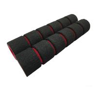 Lot de 4 poignées de guidon de moto en mousse éponge antidérapante, douce, confortable, anti-vibration, rouge et noir