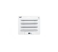 Lot de 4 poignées de meuble entraxe 96 mm inox brut