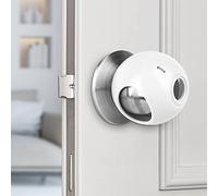 Lot de 4 poignées de porte universelles de taille 6,9 cm de diamètre pour enfants - Prise en main facile - Résistantes aux bébés - Pour les tout-petits à ouvrir