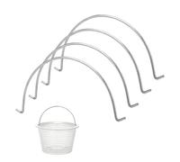 Lot de 4 poignées de rechange pour panier d'écumoire compatibles avec Pentair U-3 et Hayward SP1070, poignées robustes en acier inoxydable pour seau de filtre de piscine (sans panier)