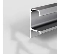 Lot de 4 poignées de tiroir en métal doré de type G Concea pour armoires et armoires 50 cm en aluminium avec bord encastré