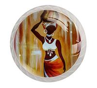 Lot de 4 poignées de tiroir pour coiffeuse avec vis pour femme africaine