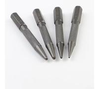 Lot de 4 poinçons centraux en acier allié pour marquer les points de référence lors du travail des métaux, de la menuiserie et de l'entretien du matériel